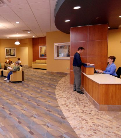waiting room of spine surgery center